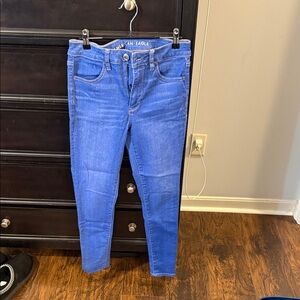 American Eagle Outfitters Women's Vibrant Blue Hi- Rise Jeggings